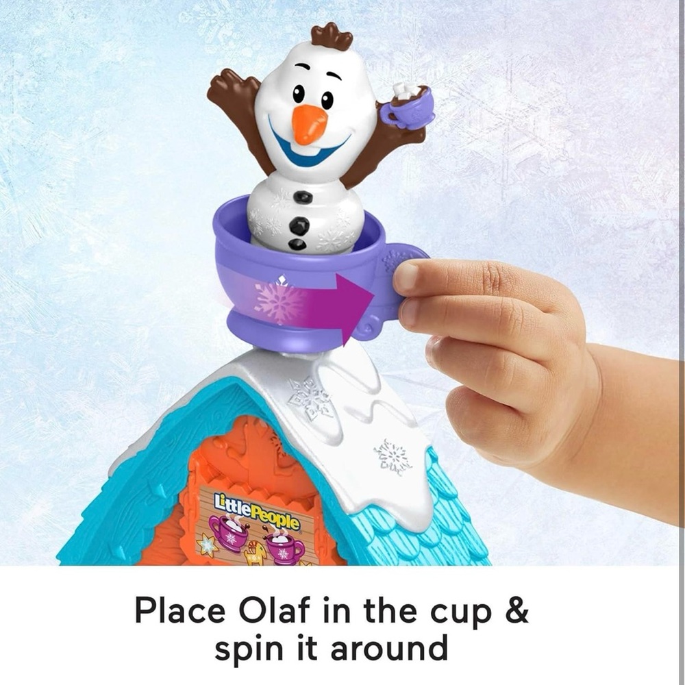 Little People Disney Frozen Snowflake Village Playset Fisher Price - Picture 10 of 11